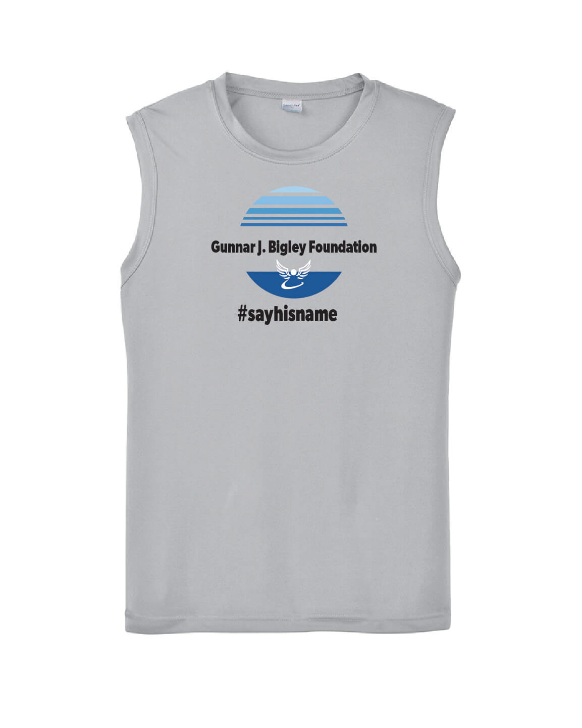 Sleeveless Tank - Circle Logo gray front