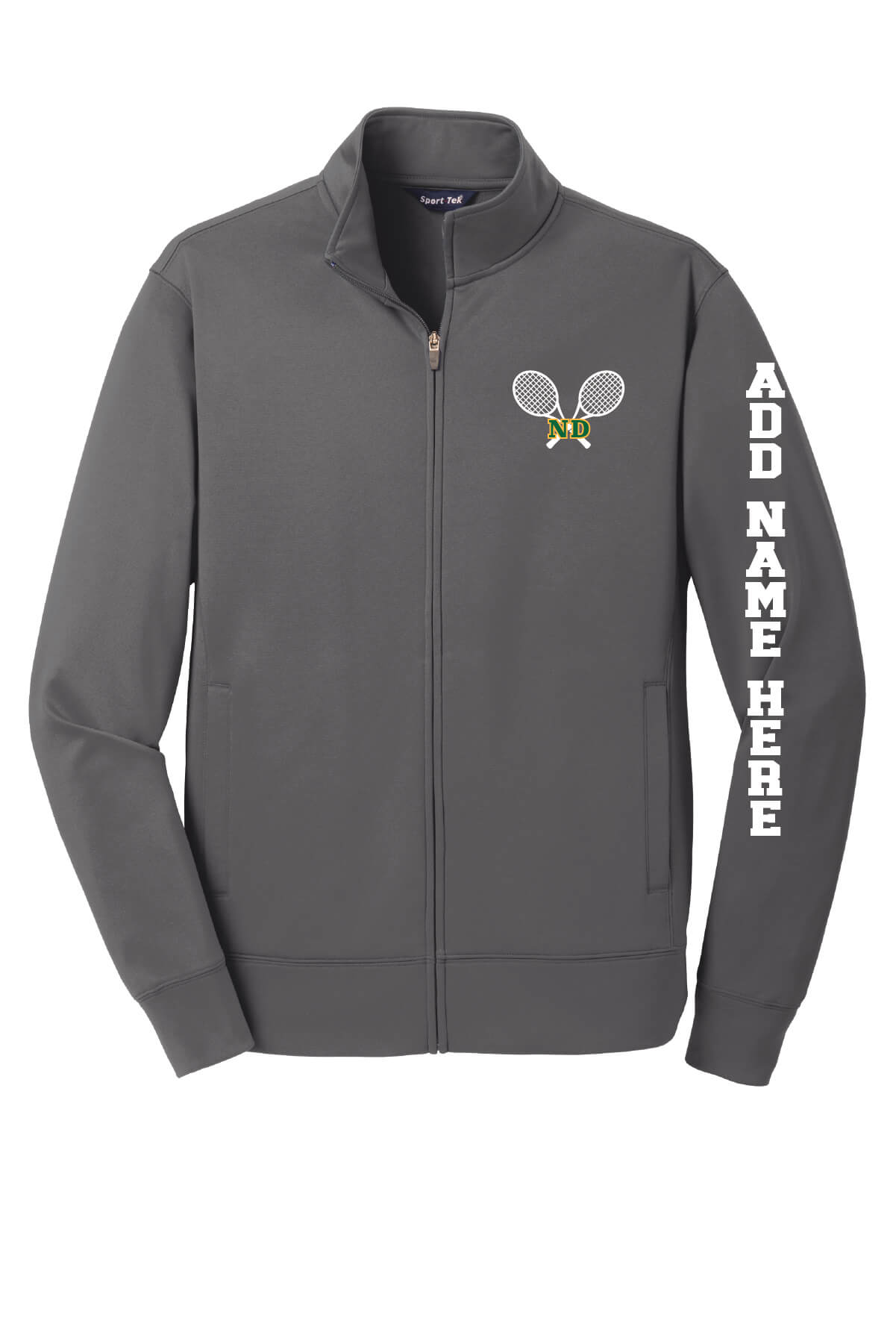 Notre Dame Spartans Fleece Full-Zip Jacket (Unisex) gray