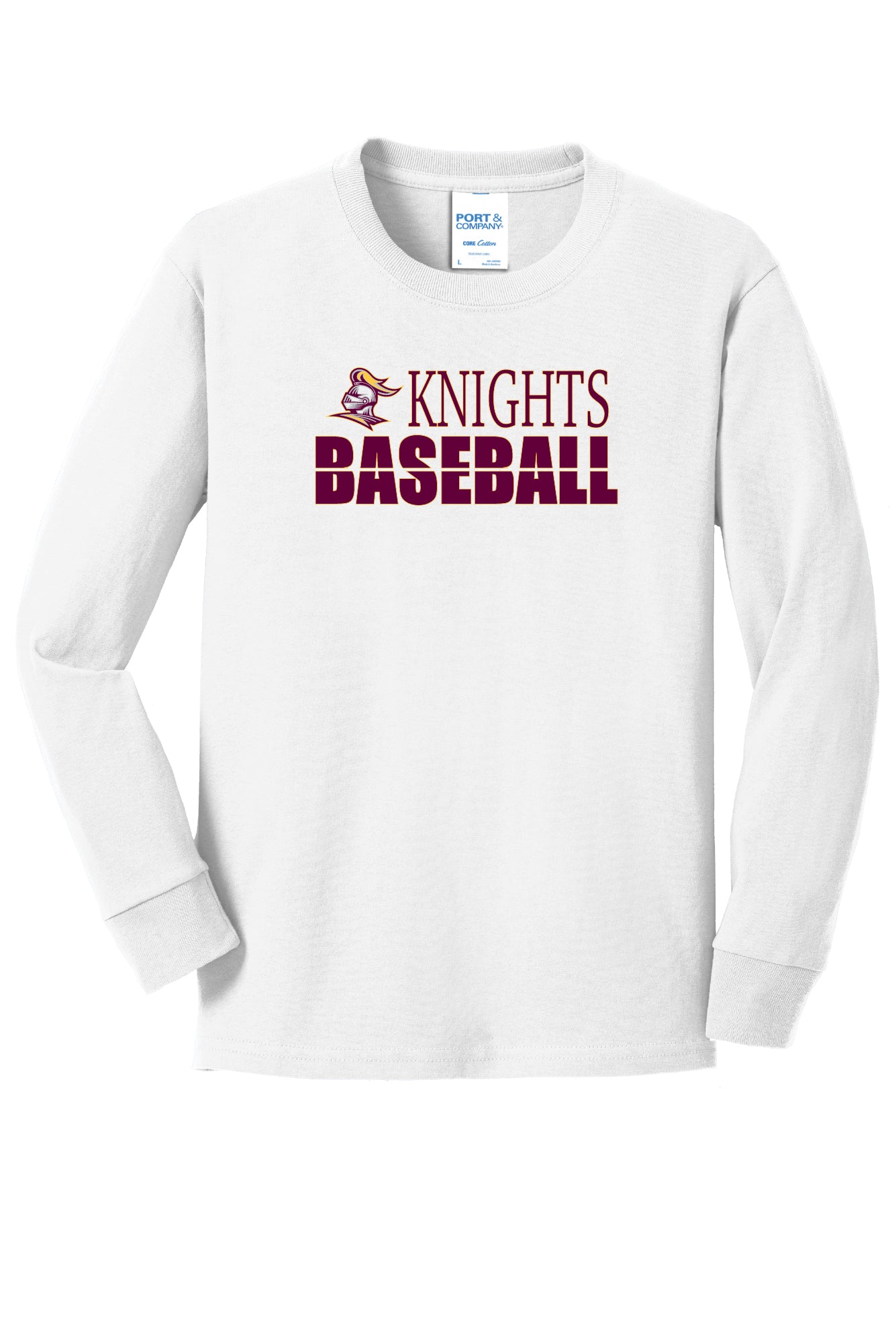 Knights Baseball Long Sleeve T-Shirt (Youth)