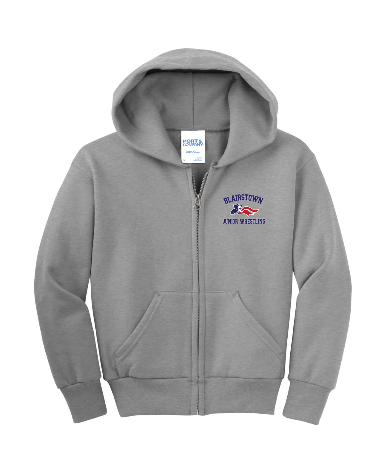 Full Zip Hoodie (Youth) gray