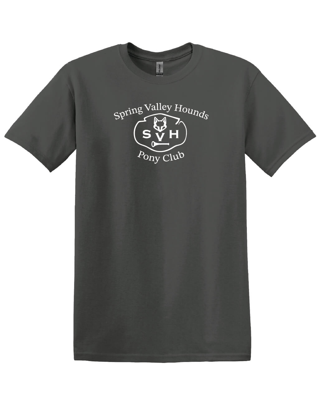 Spring Valley Pony Short Sleeve T-Shirt (Gildan, Youth) gray