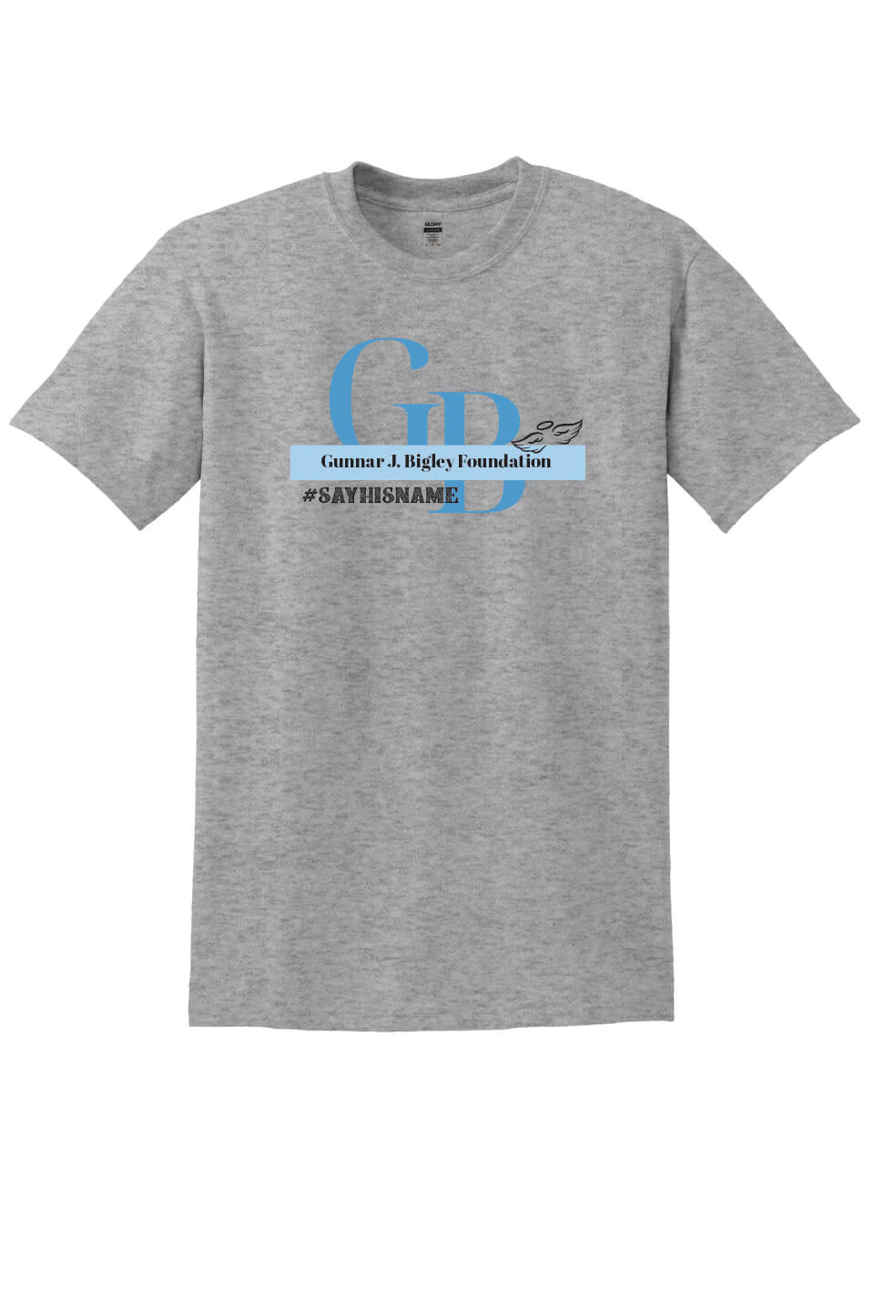 Short Sleeve T-Shirt - Word Art I gray front