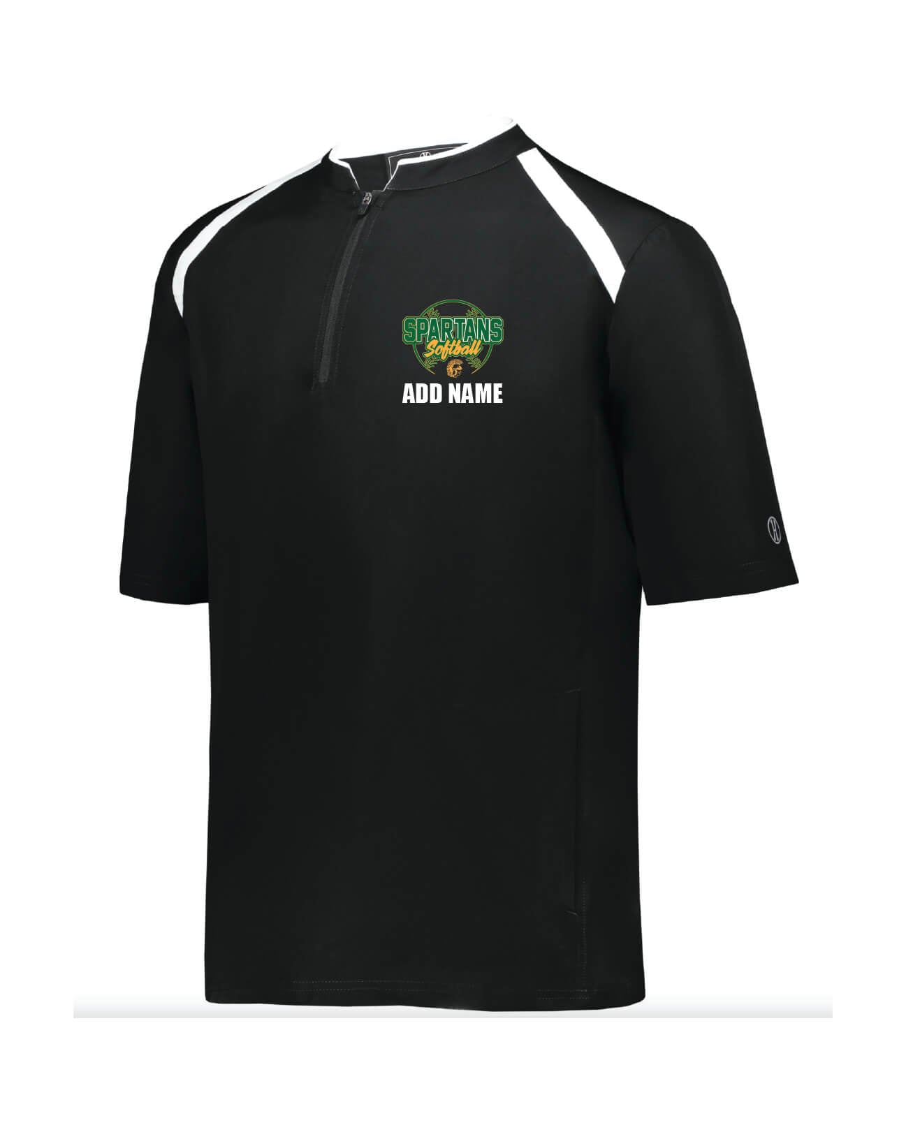 Holloway Clubhouse Short Sleeve Pullover black front