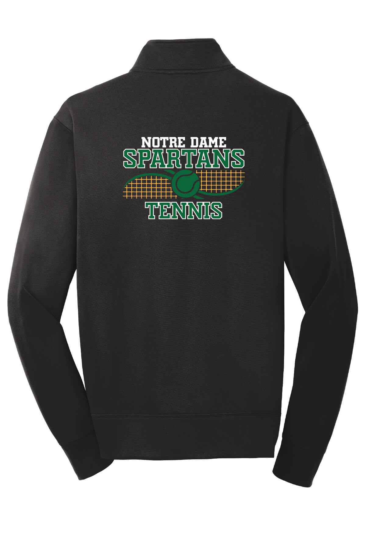 Notre Dame Spartans Fleece Full-Zip Jacket (Unisex) back-black