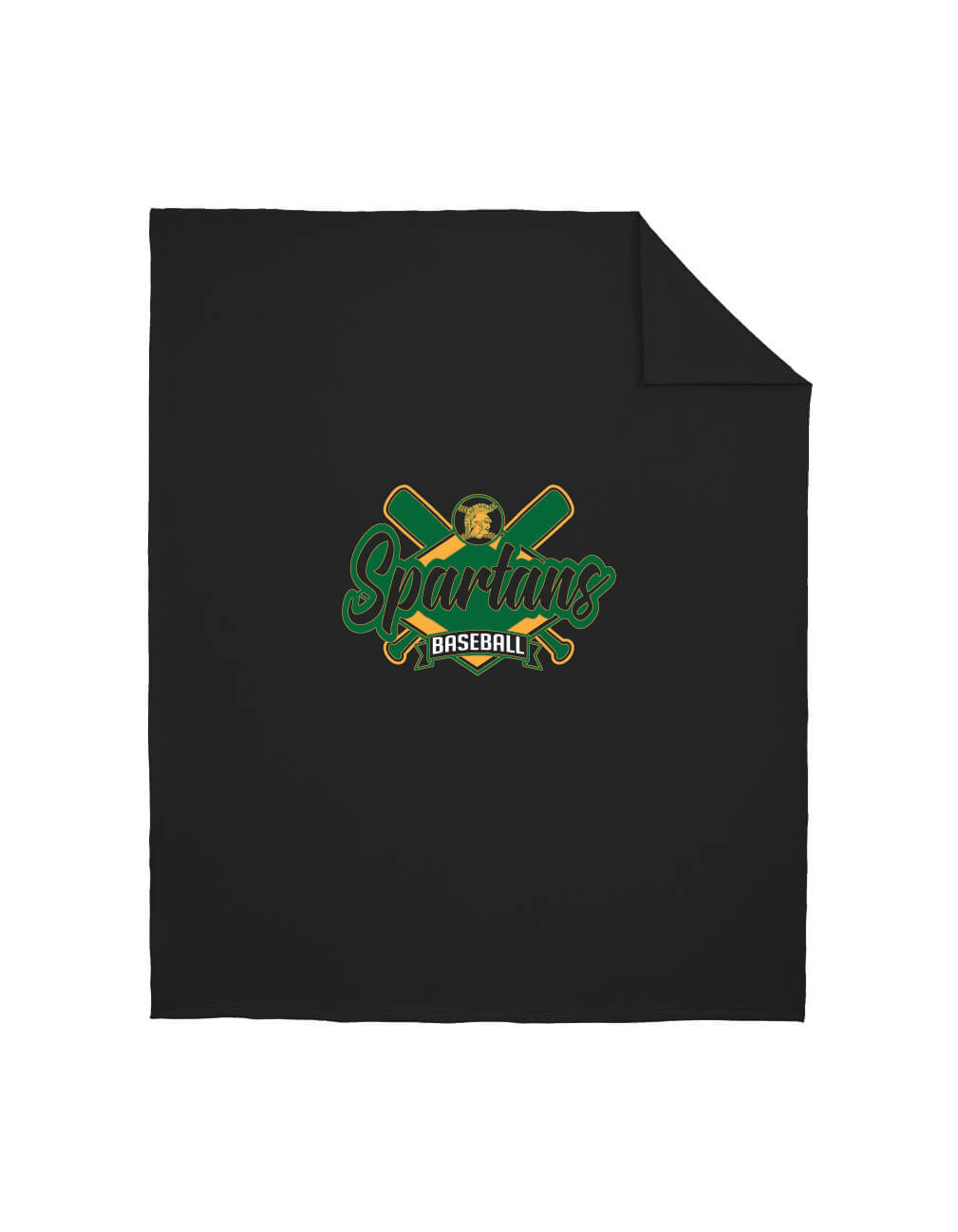 Sweatshirt Blanket Spartans Baseball black
