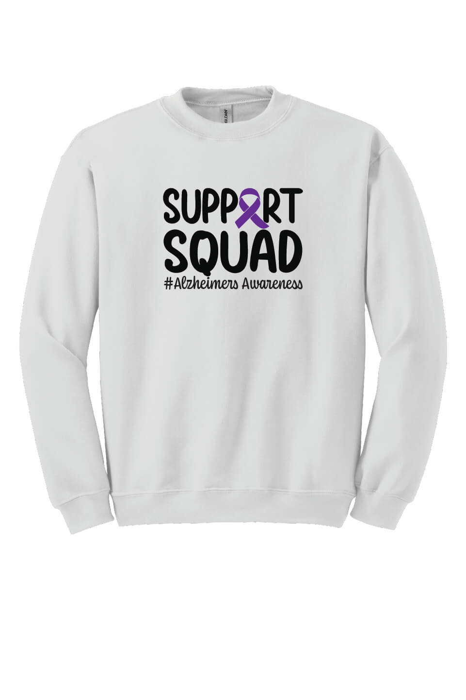 Support Squad Crewneck Sweatshirt white