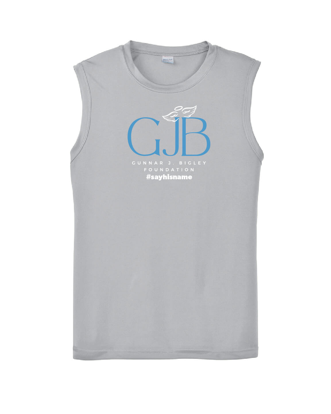 Sleeveless Tank - Word Art II gray front