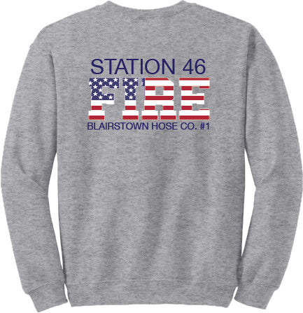 Crewneck Sweatshirt gray back