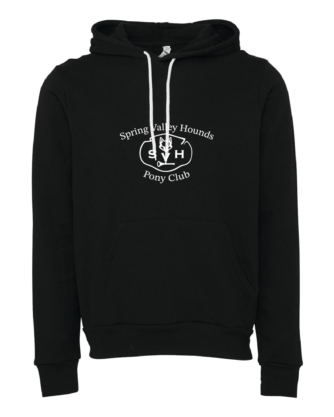 Spring Valley Pony Hoodie (Bella Canvas, Adult) black