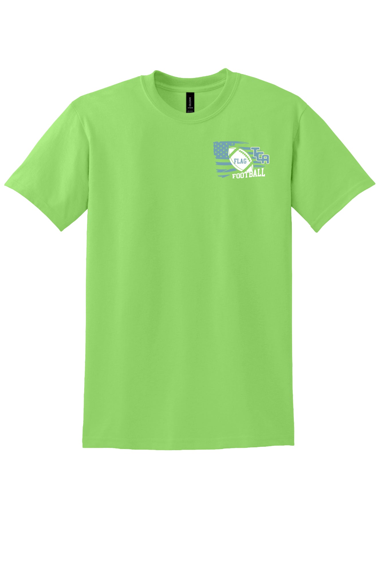 Boys Football Flag Back Short Sleeve T-Shirt (Adult)