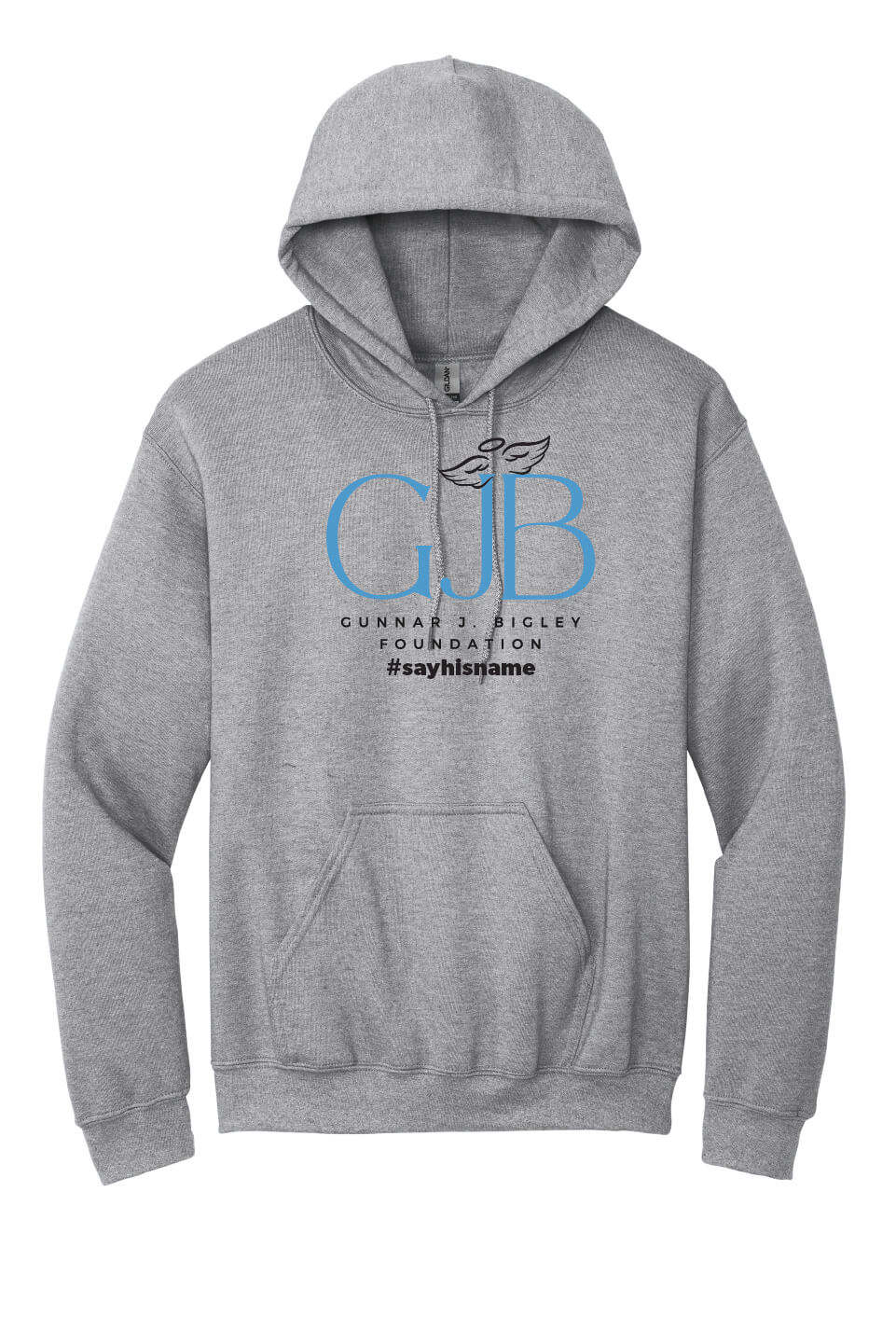 Hoodie - Word Art II gray front