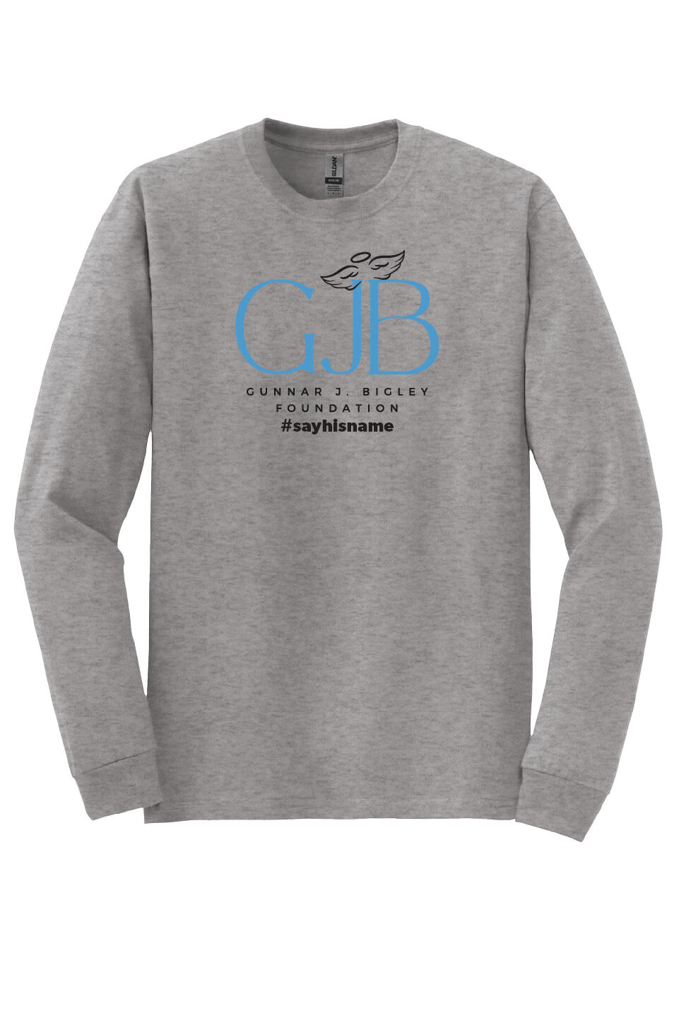 Long Sleeve T-Shirt - Word Art II gray front