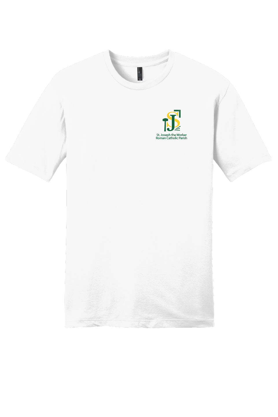 St. Joseph the Worker II Short Sleeve T-shirt-Full Color Logo
