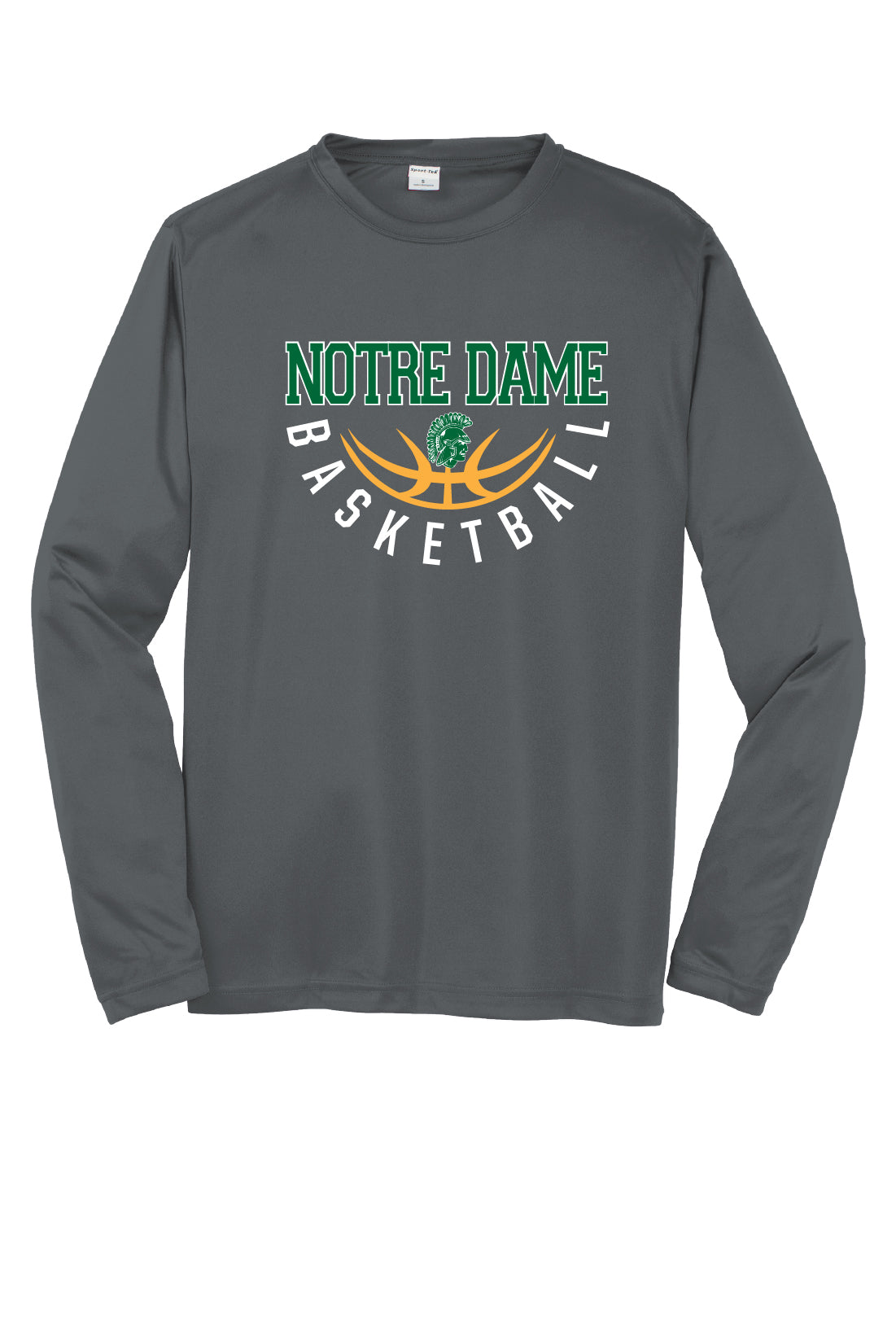 Notre Dame Basketball Sport Tek Competitor Long Sleeve Shirt