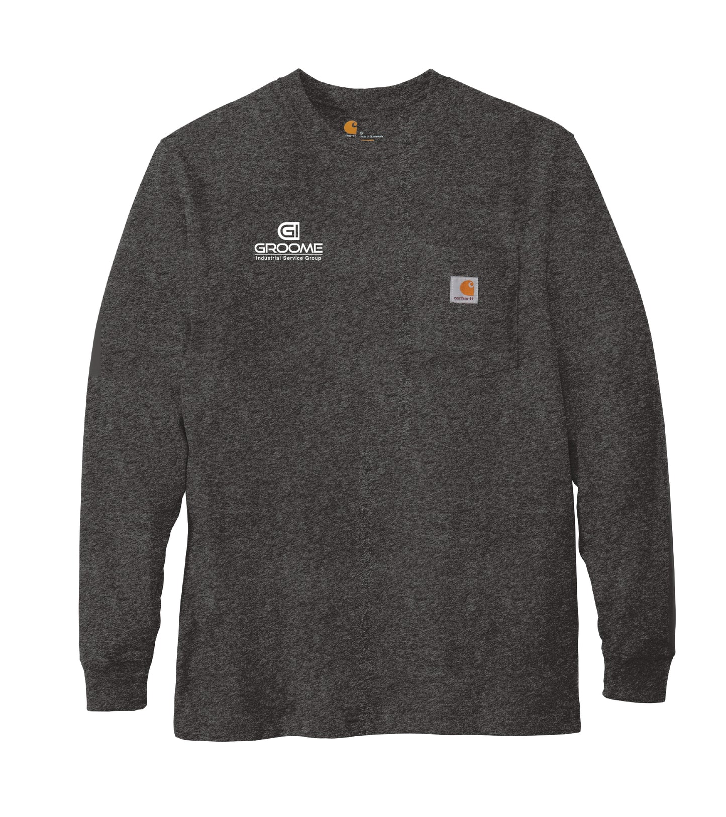 Carhartt ® Workwear Pocket Long Sleeve T-Shirt with Small Logo on Front with Flag on Back