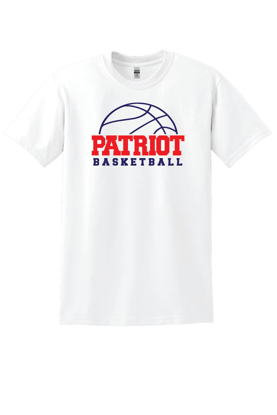Patriot Basketball Short Sleeve T-Shirt white