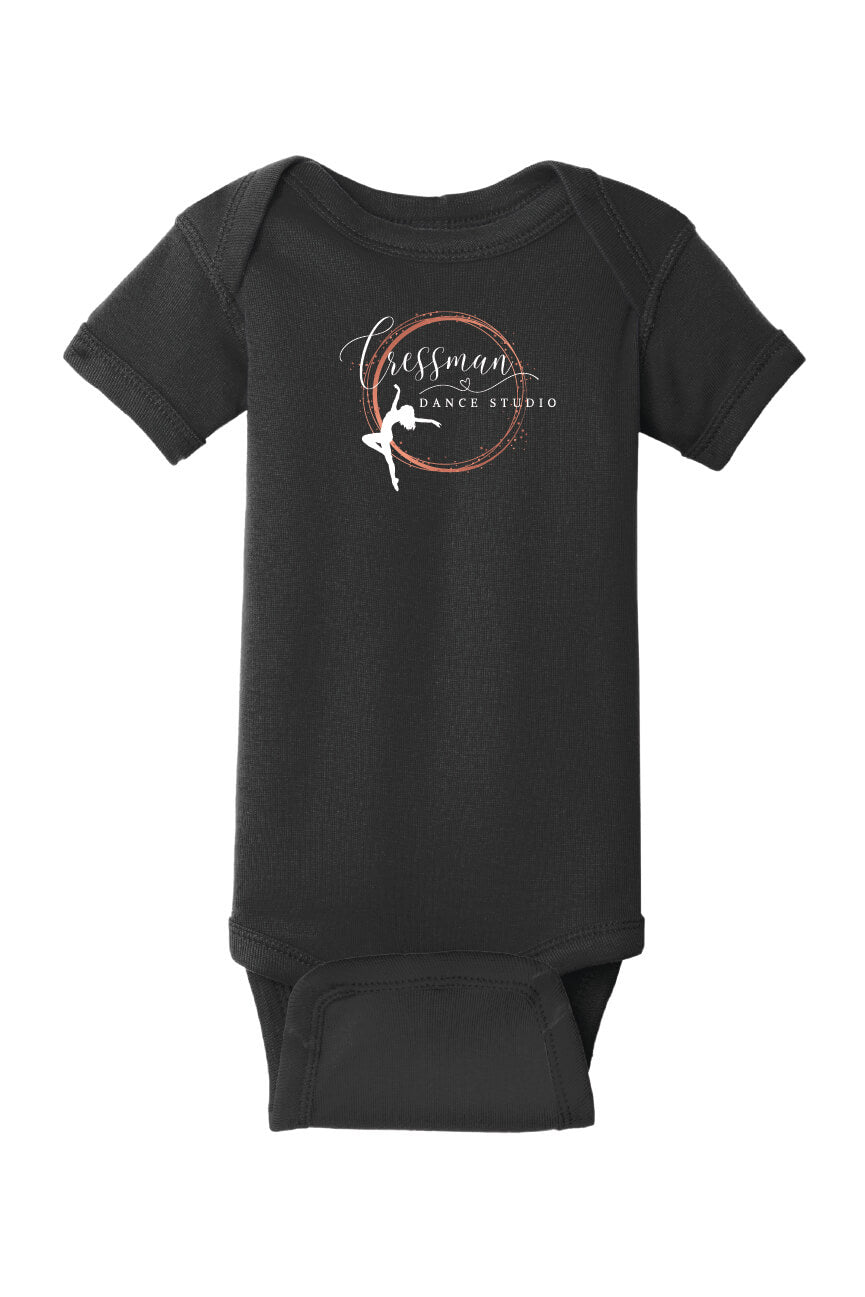 Short Sleeve Onesie black