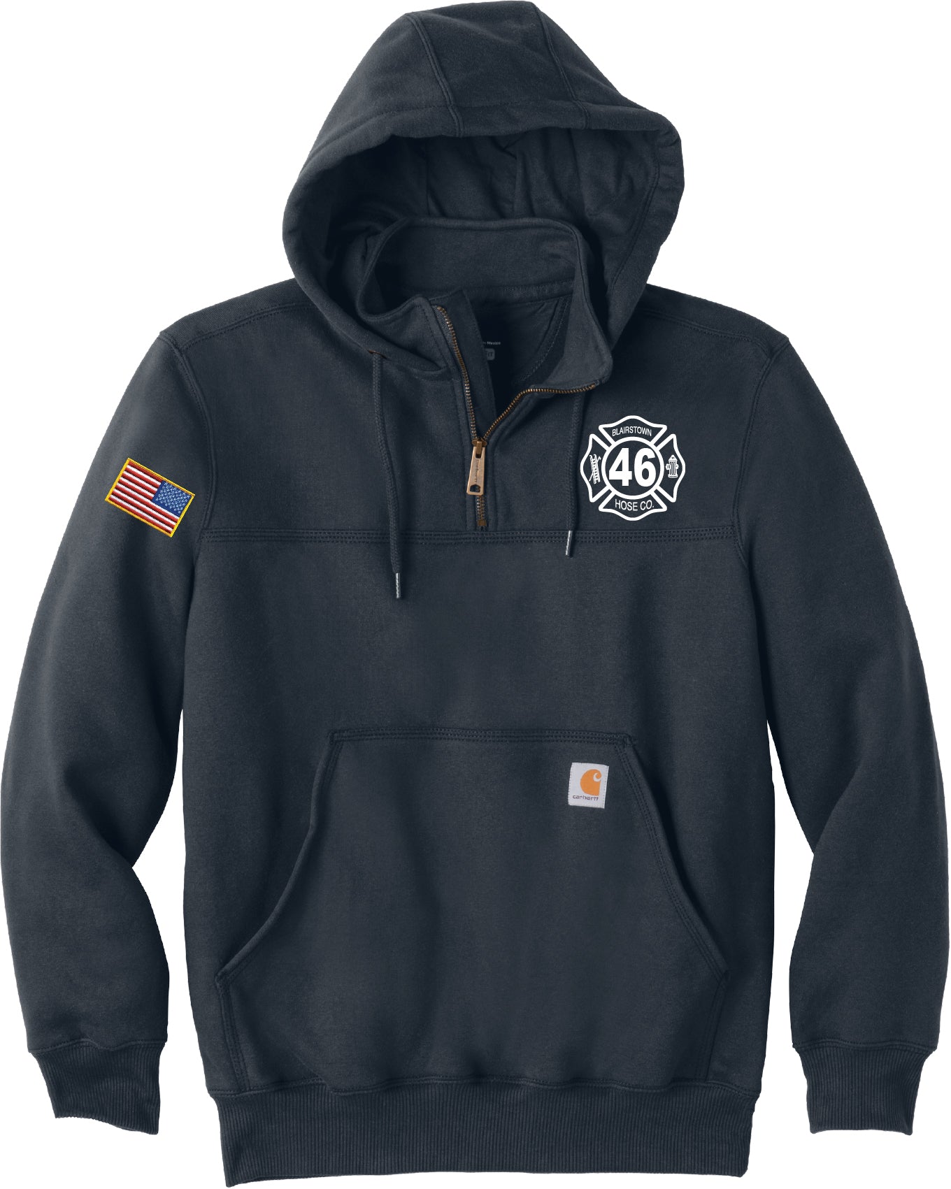 Carhartt Rain Defender Quarter Zip Hooded Sweatshirt