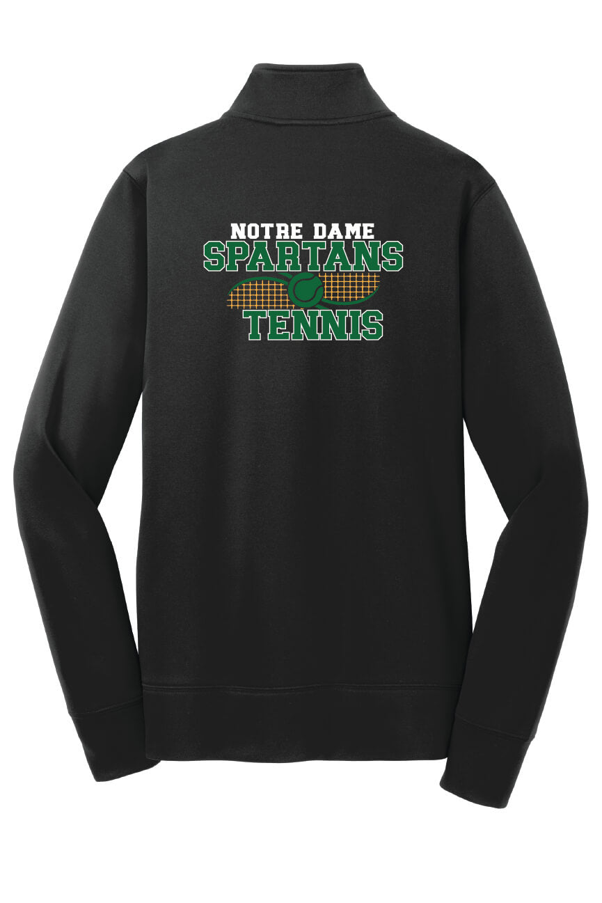 Notre Dame Spartans Fleece Full-Zip Jacket (Ladies) back-black