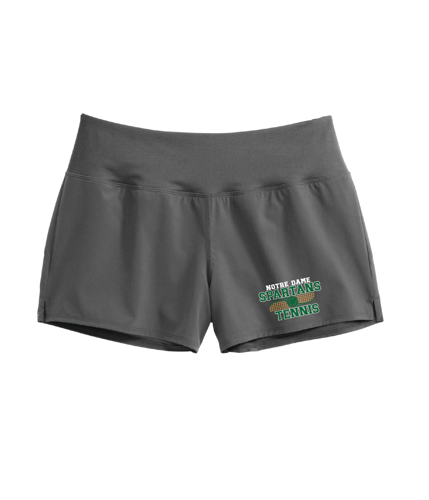 Sport-Tek® Ladies Repeat Short Notre Dame gray