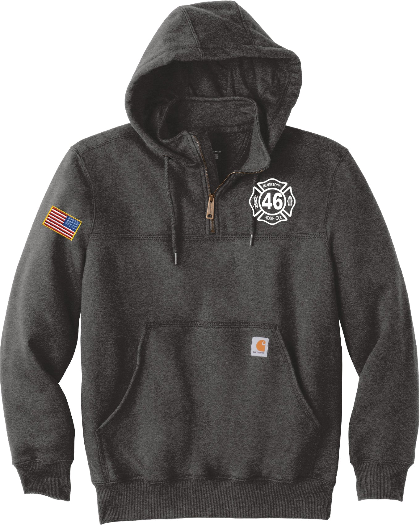 Carhartt Rain Defender Quarter Zip Hooded Sweatshirt