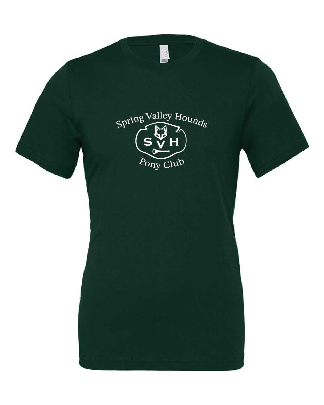 Spring Valley Pony Short Sleeve T-Shirt (Bella Canvas) green