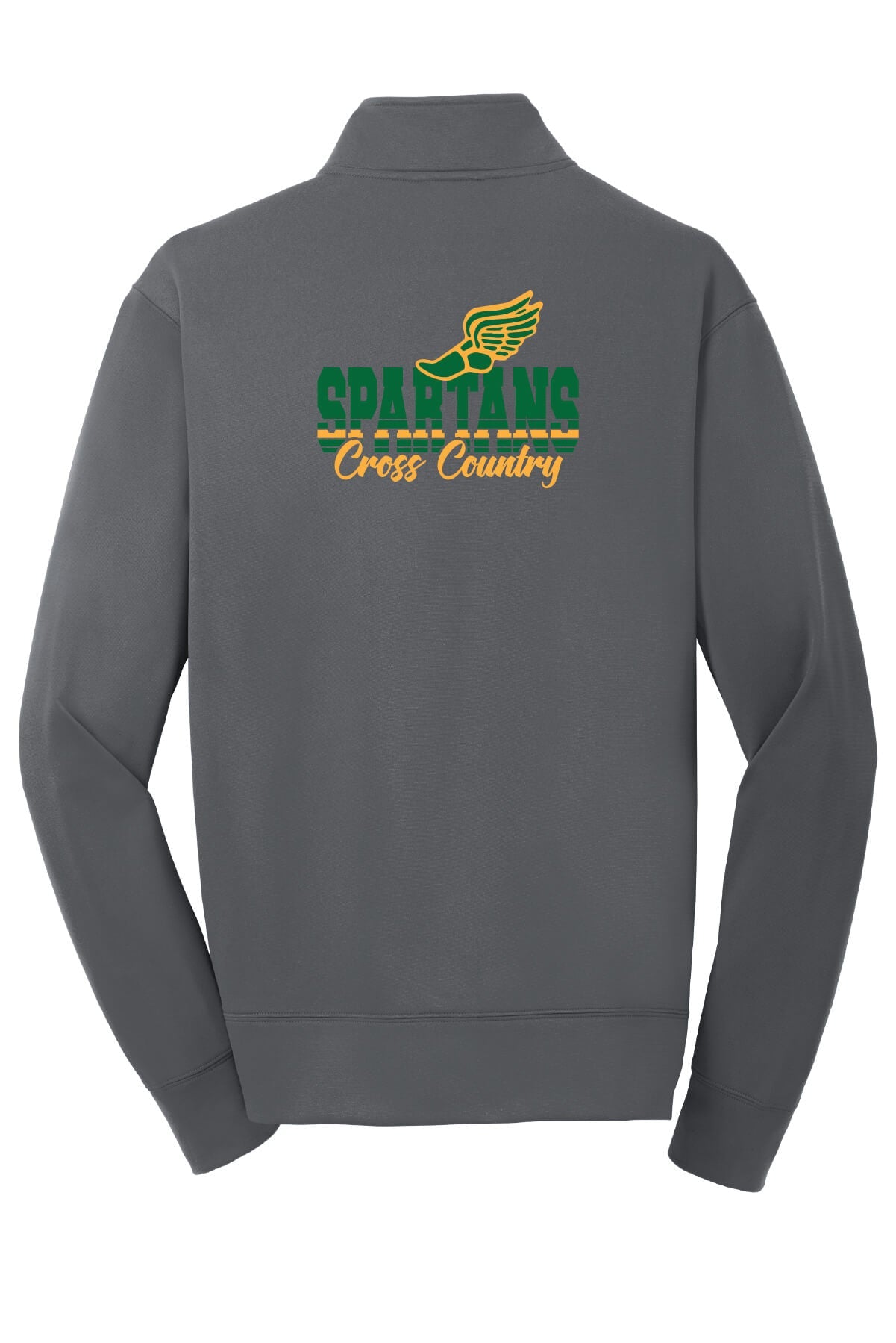 Spartans XC Fleece Full-Zip Jacket (Unisex) back-gray