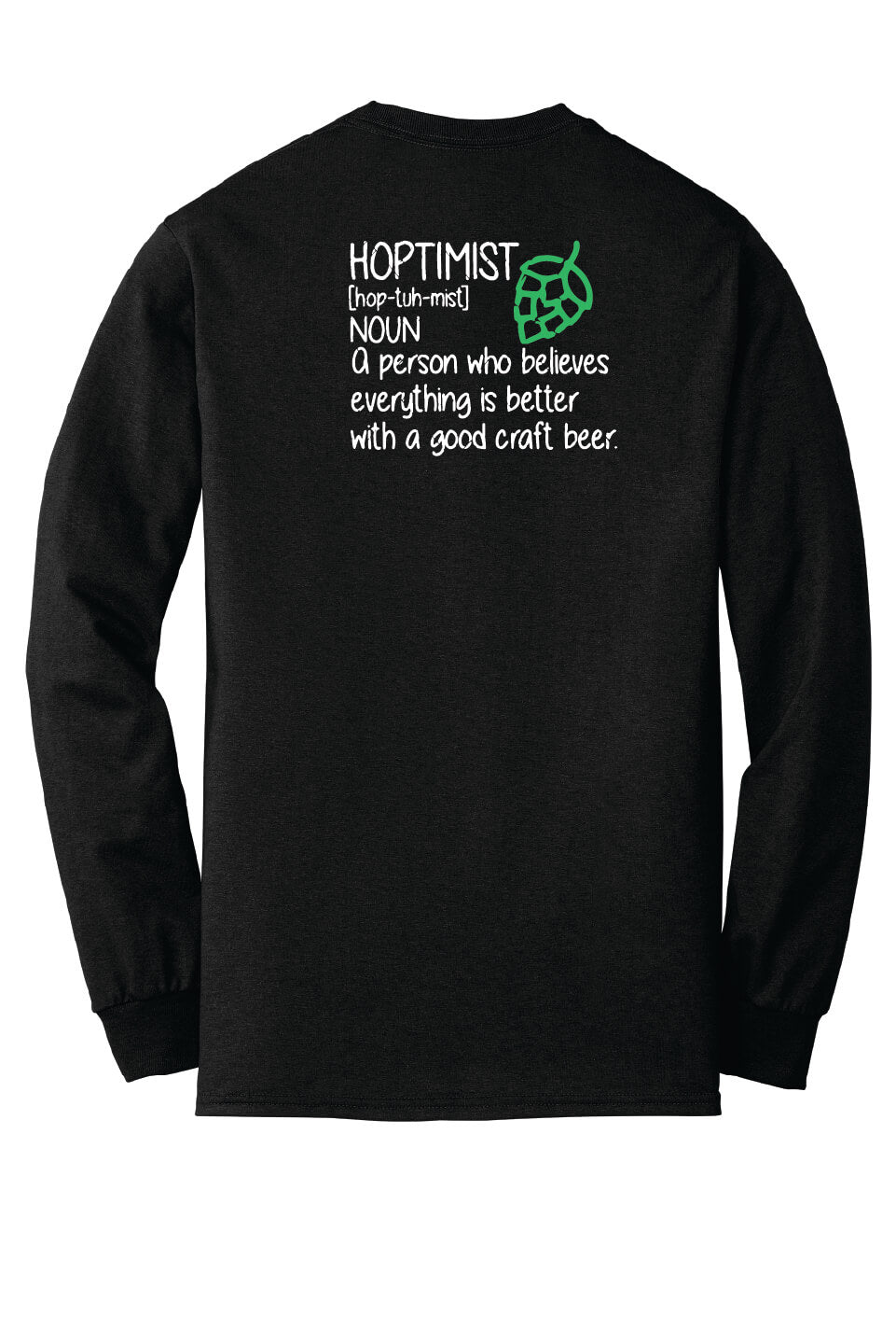 Hoptimist long sleeve shirt back