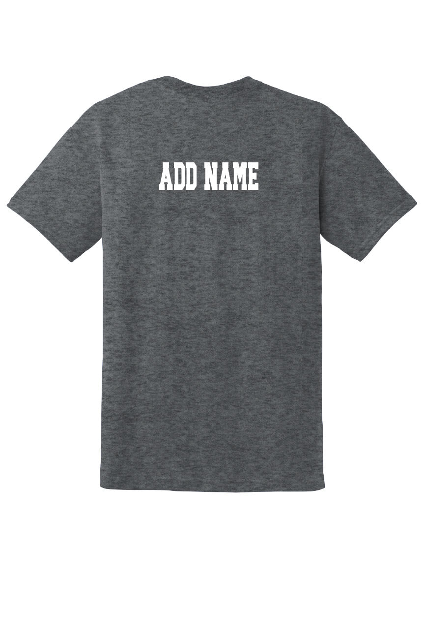 Notre Dame Basketball Short Sleeve T-Shirt gray-back