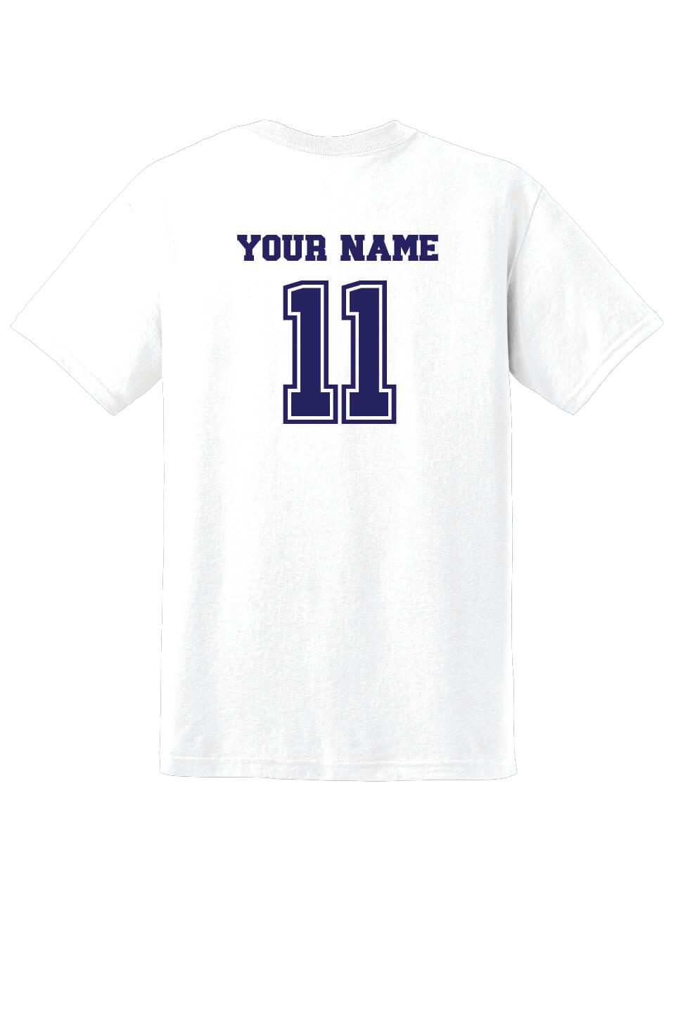North Warren Basketball Short Sleeve T-Shirt white, back