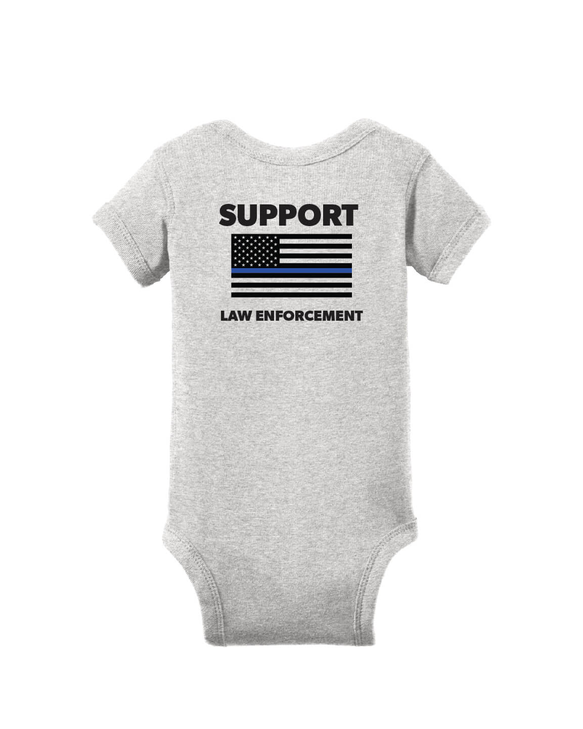 Short Sleeve Onesie - Circle Logo back gray