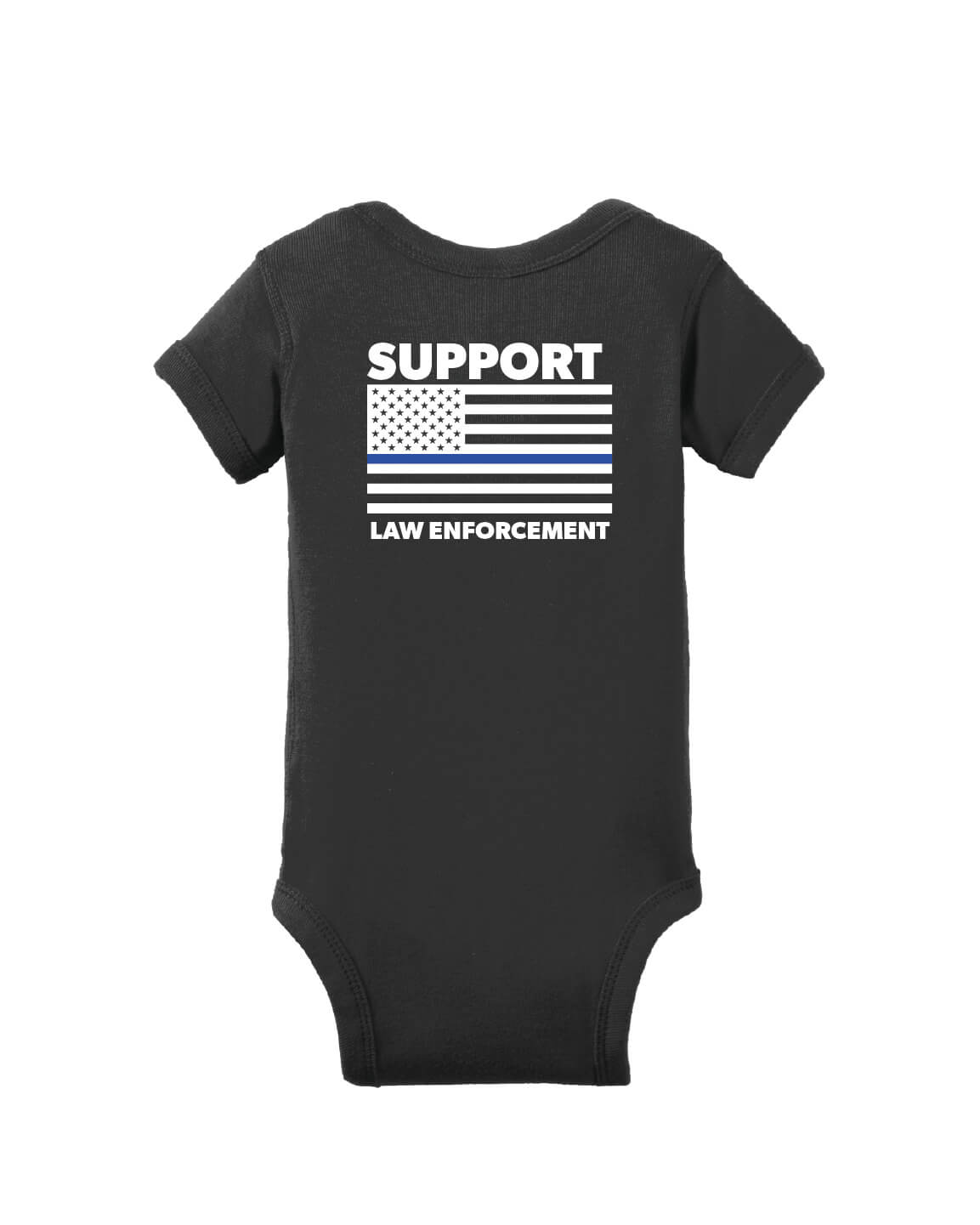 Short Sleeve Onesie - Circle Logo back black