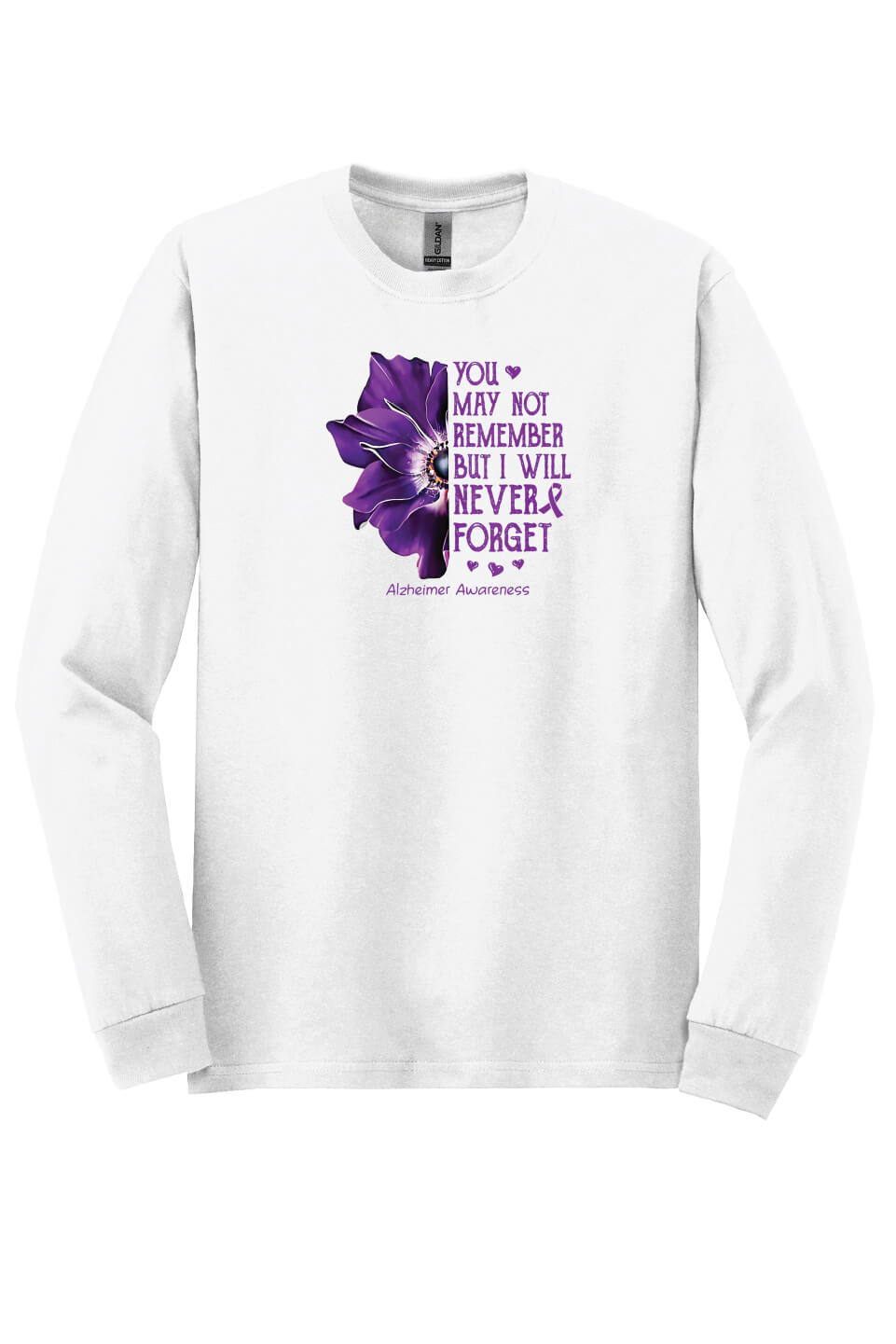 I Will Never Forget Long Sleeve T-Shirt white