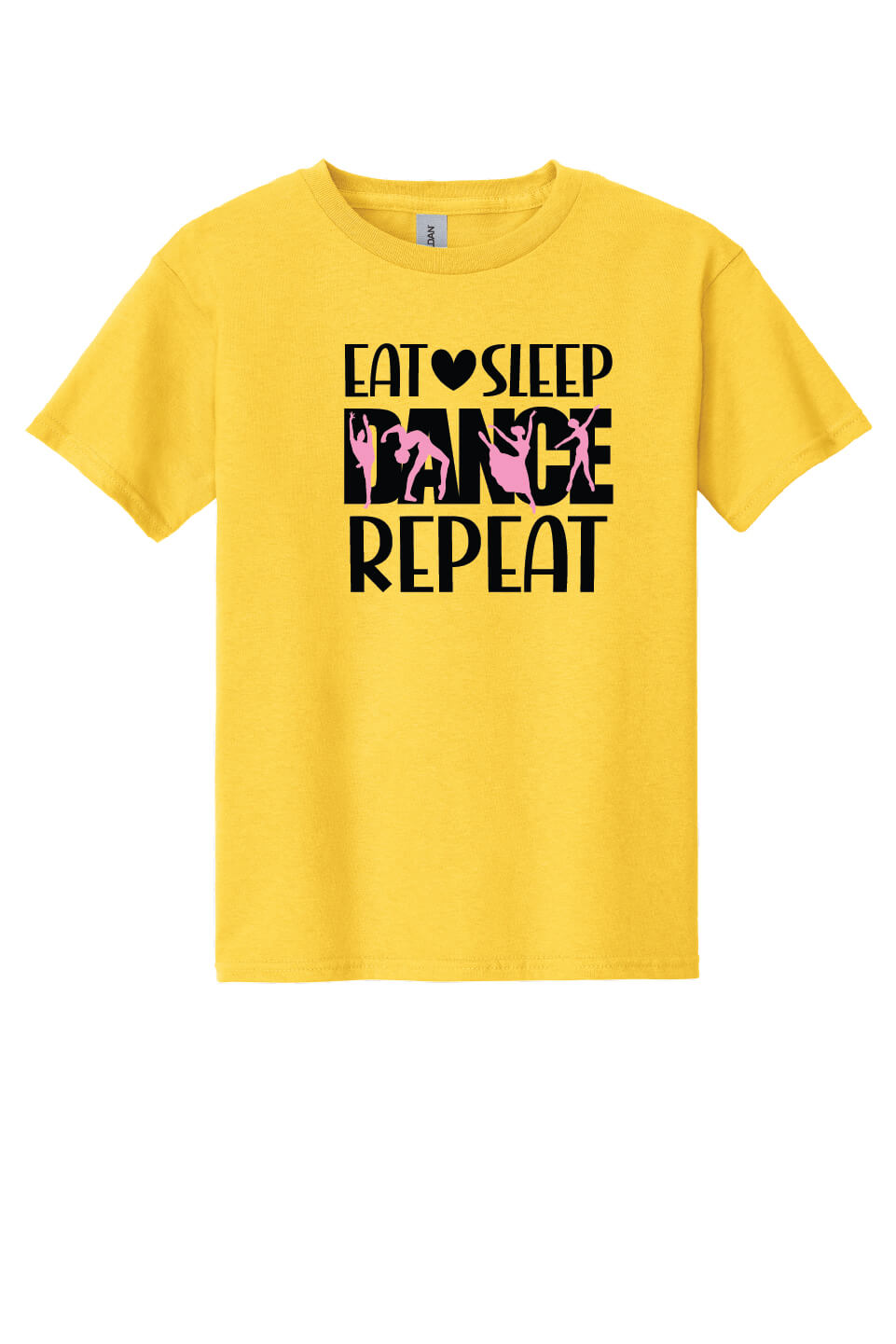 Eat Sleep Dance Repeat Short Sleeve T-Shirt (Youth) daisy