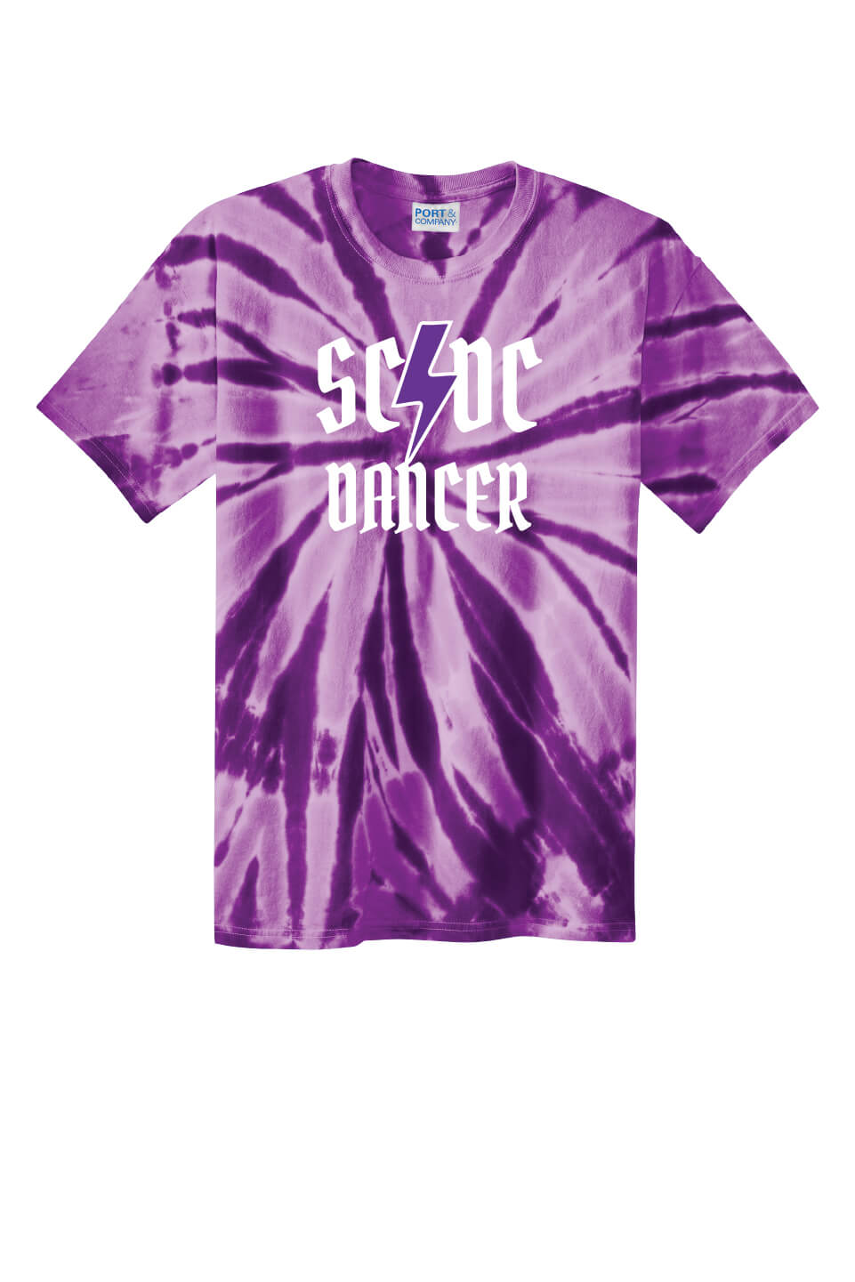 SCDC Dancer Tie Dye Short Sleeve T-Shirt purple