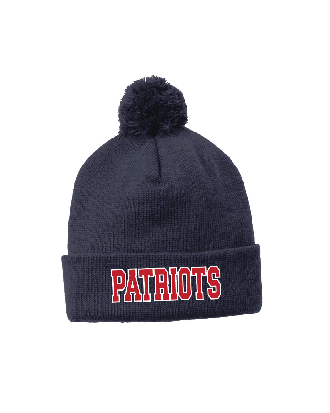 Patriots Pom Pom Beanie navy