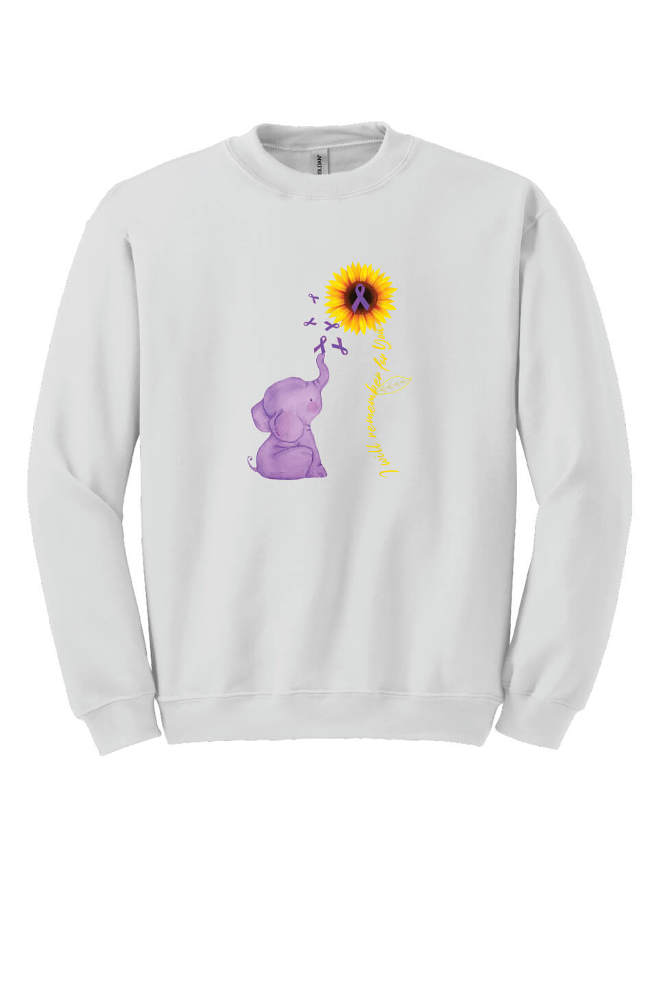 I Will Remember For You Crewneck Sweatshirt white