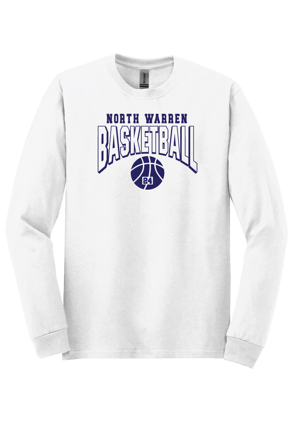 Basketball Long Sleeve T-Shirt white