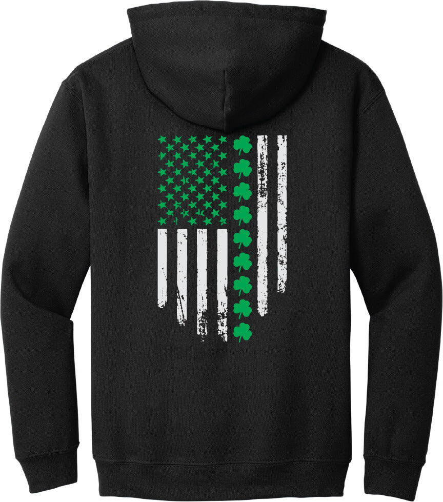 Shamrock Flag hoodie back