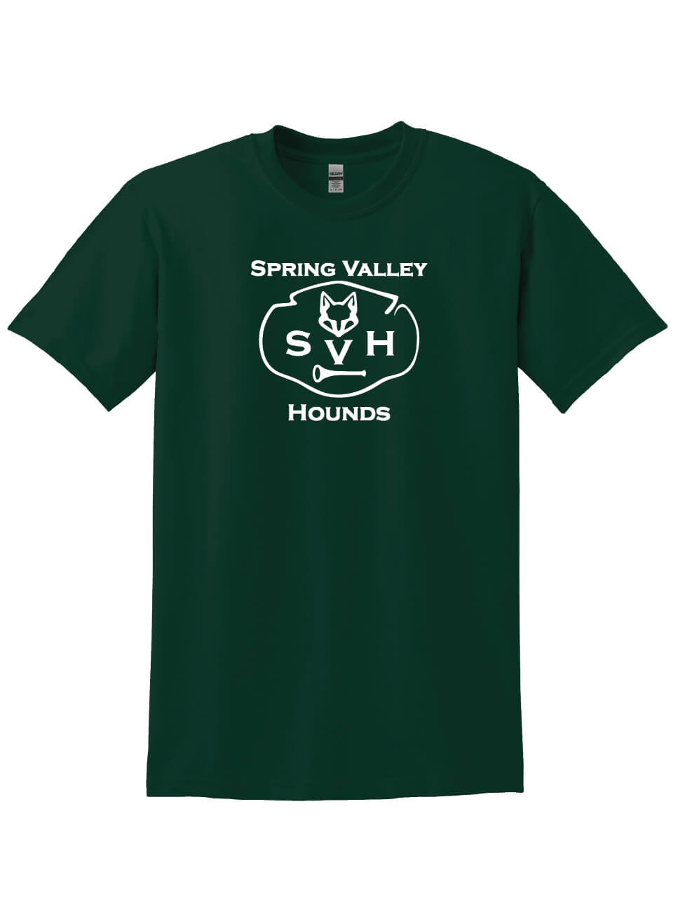 Spring Valley Hounds Short Sleeve T-Shirt (Gildan, Youth) green