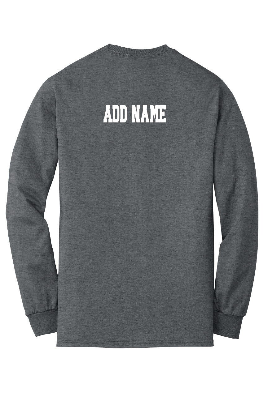 Notre Dame Basketball Long Sleeve T-Shirt gray-back