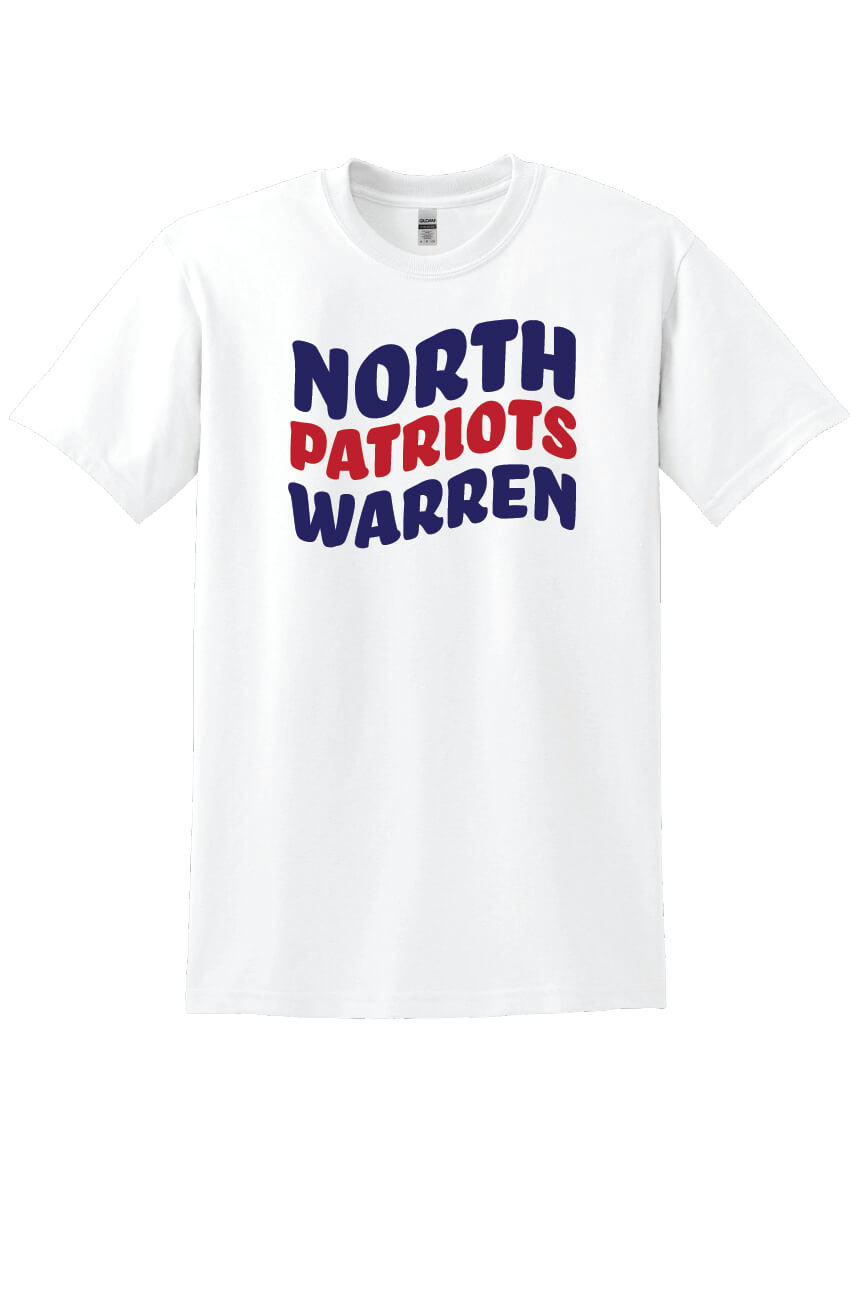 North Warren Patriots II Short Sleeve T-Shirt white