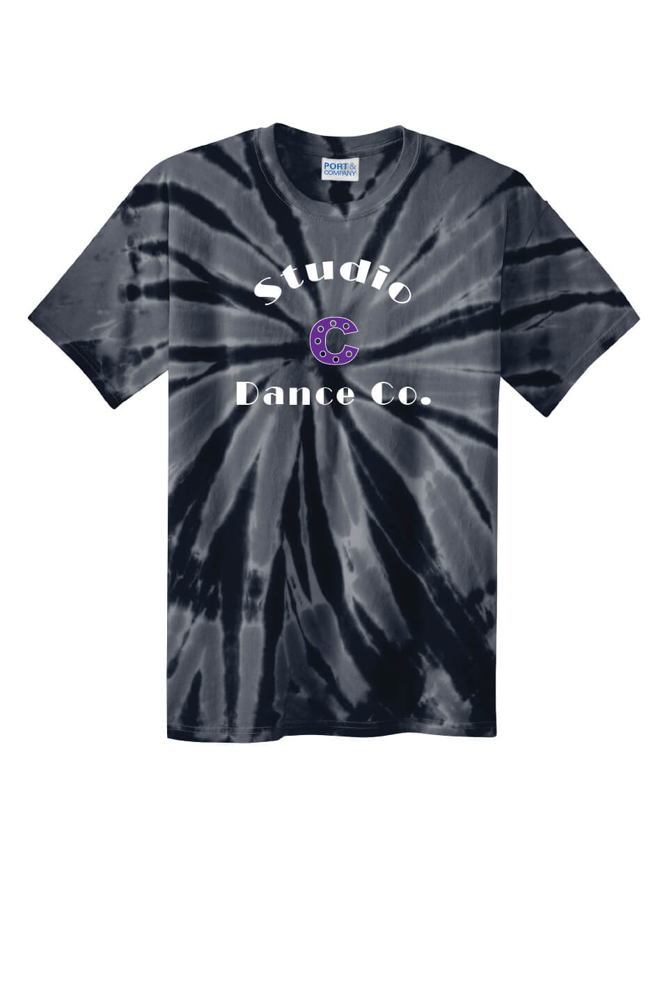 Studio C Tie Dye Short Sleeve T-Shirt black