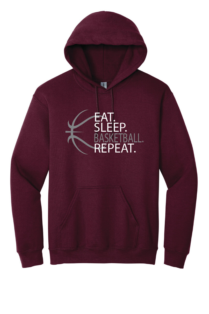 Eat Sleep Basketball Repeat Hoodie (Youth)