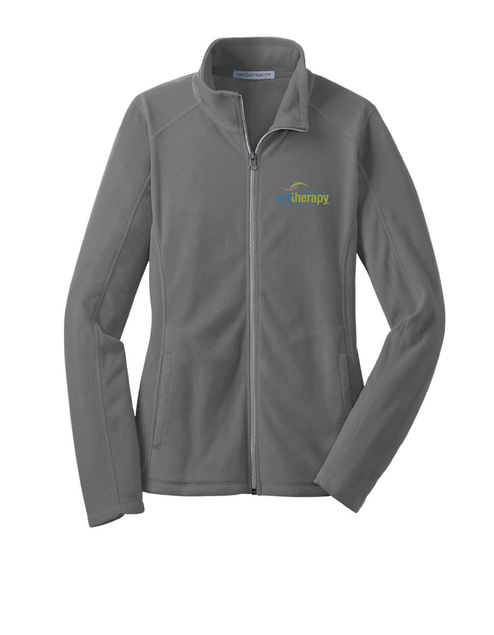 Ladies Full Zip Fleece gray