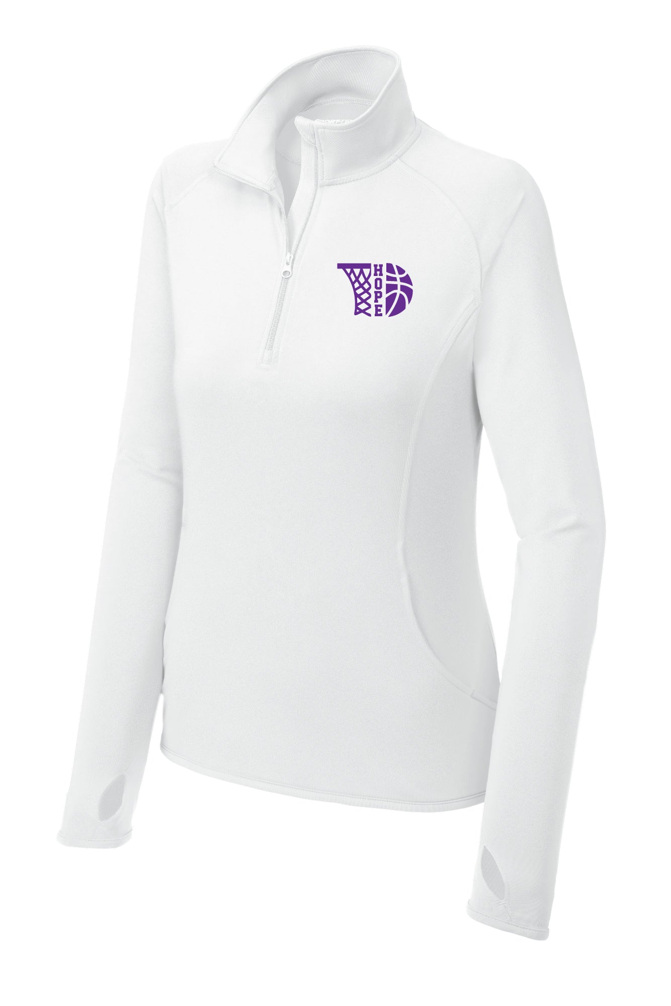 Hope Basketball Sport Tek Zip Pullover (Ladies)