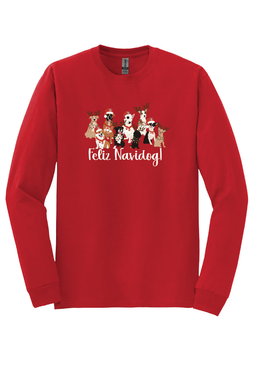 Feliz NaviDOG Long Sleeve T-Shirt