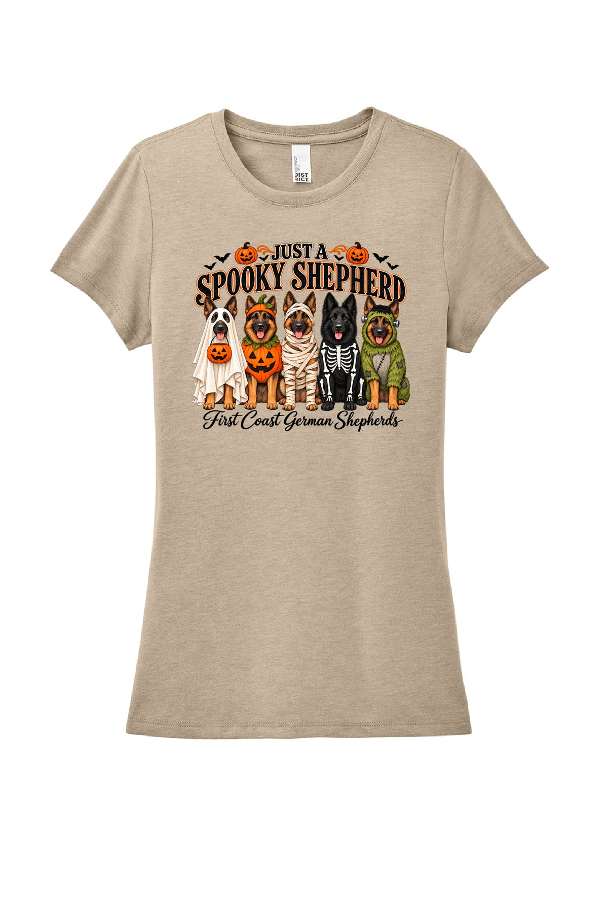 Spooky Shepherd Ladies Cut Short Sleeve T-Shirt
