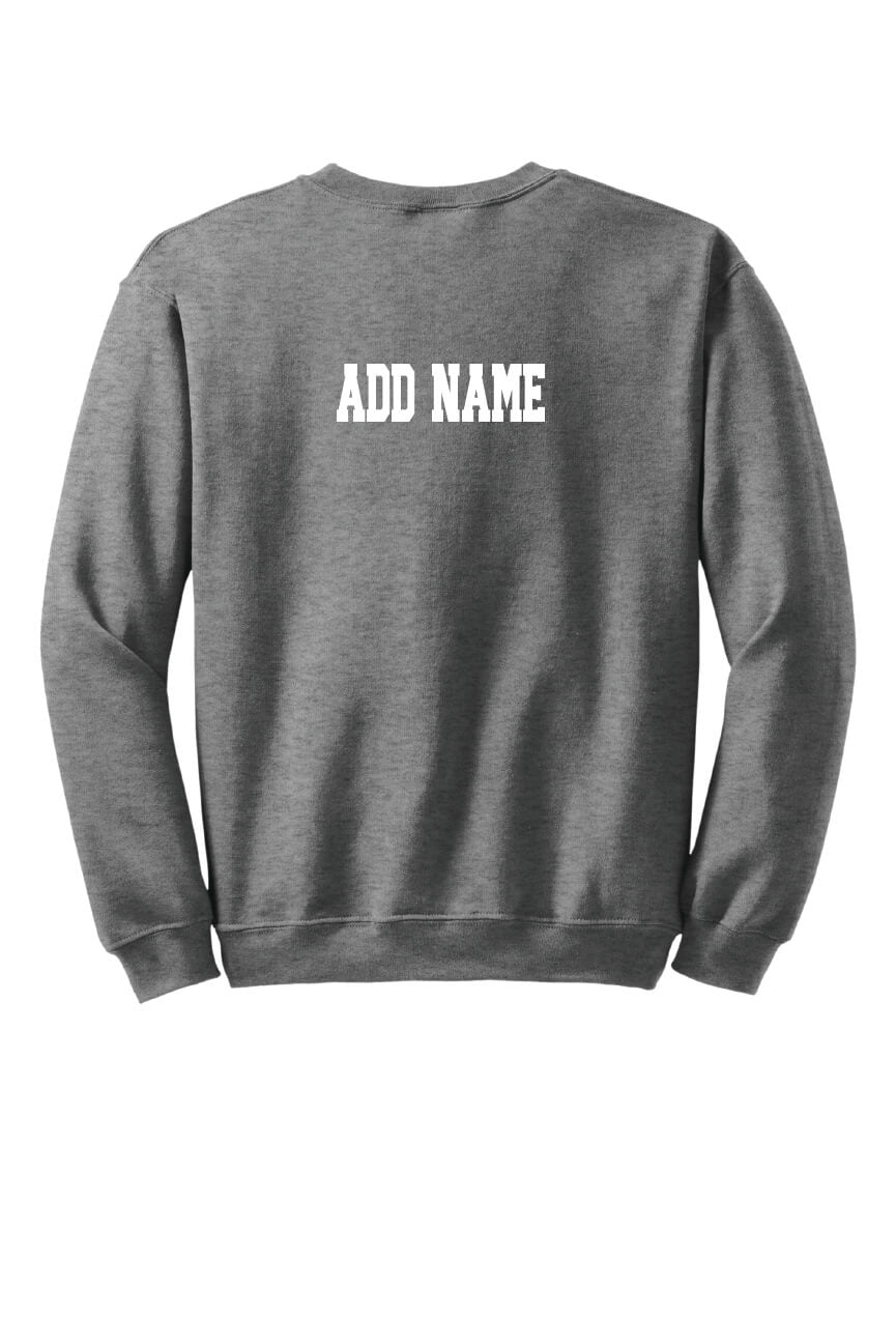 Notre Dame Basketball Crewneck Sweatshirt gray-back
