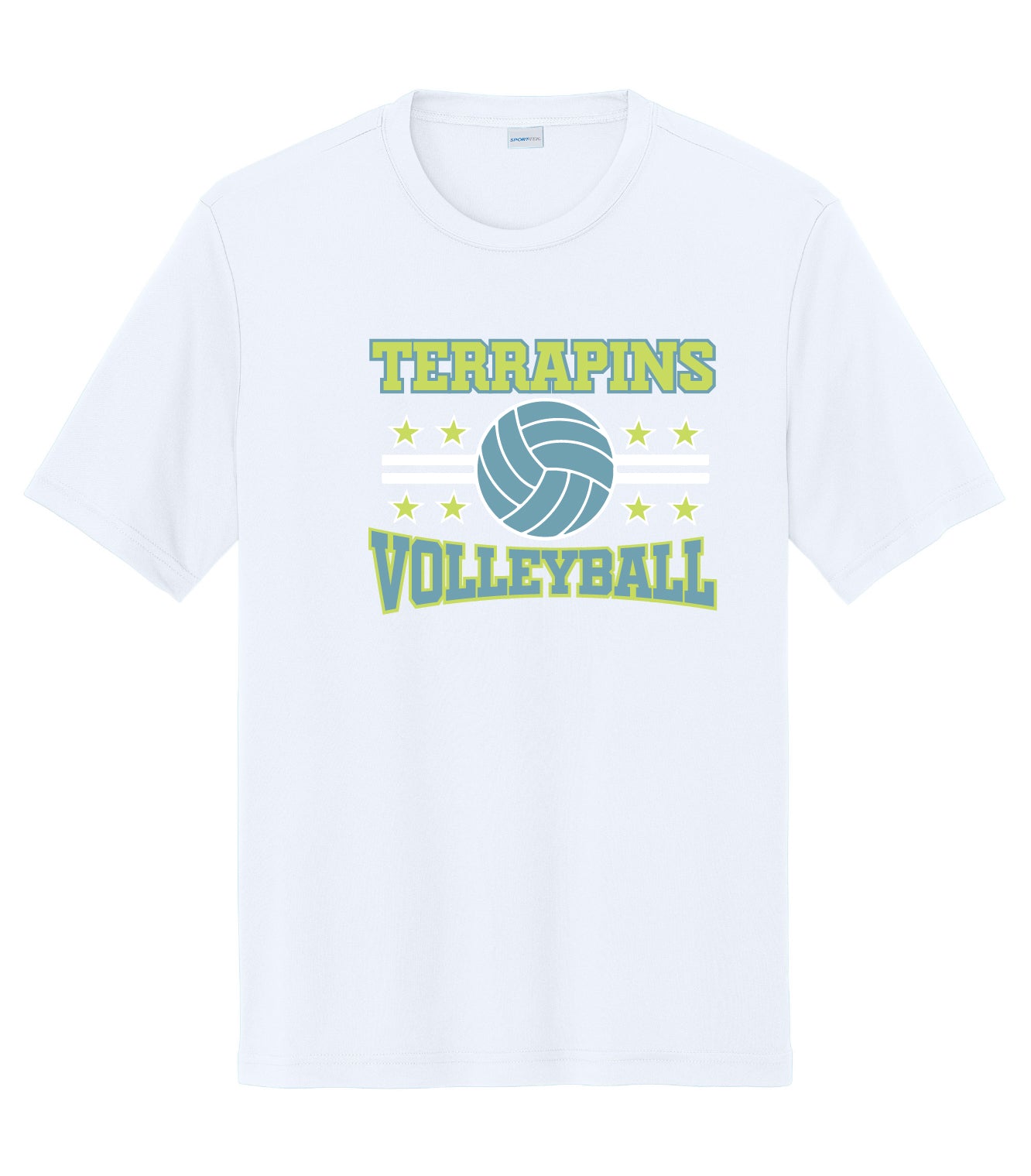Terrapins Volleyball Sport Tek Competitor Short Sleeve T-Shirt